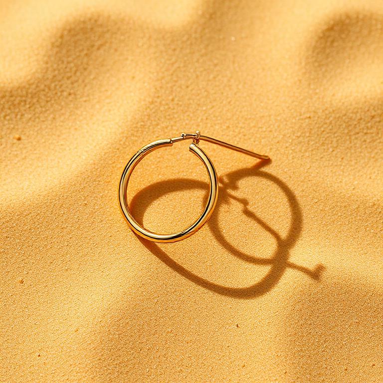Gold hoop earrings · B0C8Q5N6RF